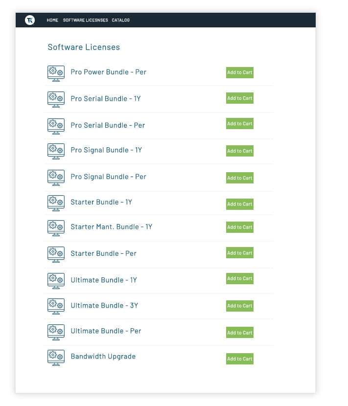 software licenses