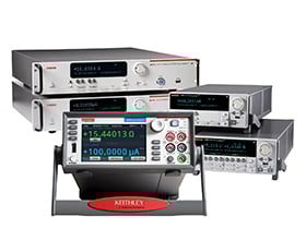 Image of a group of various Tektronix Keithley SMU's