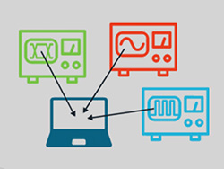 TekScope, an offline oscilloscope waveform analysis tool, allows  engineering professors to teach basic and advanced concepts remotely from any location