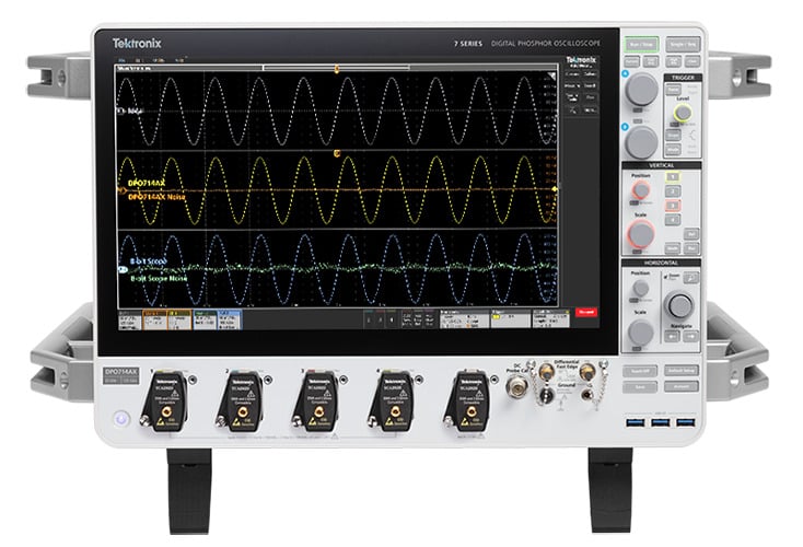 7 Series oscilloscope showing an ENOB measurement screen