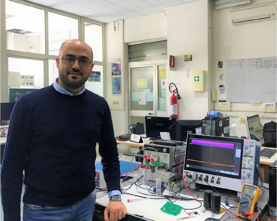 The author with his Tektronix Oscilloscope