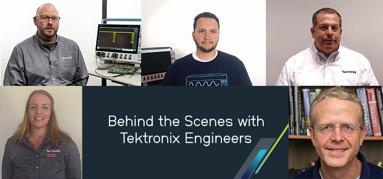 Tektronix engineers who developed the new 6 Series B MSO