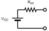 DC internal resistance Battery Model