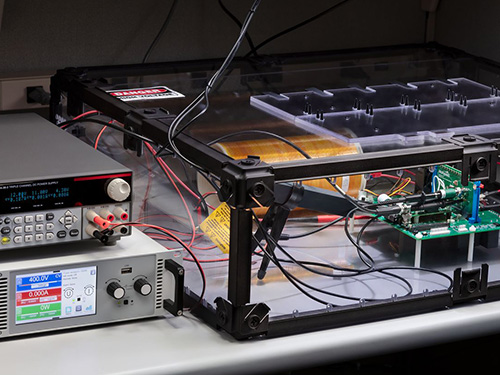 Wolfspeed board setup for TICP Series TICP100, TICP050, and TICP025