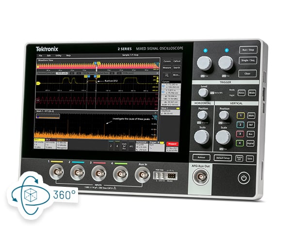 2 Series MSO Mixed Signal Oscilloscope 360-degree - VN