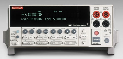 Keithley 2440 SMU Front