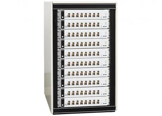 5 Series Mixed Signal Oscilloscope Low Profile Stacked View