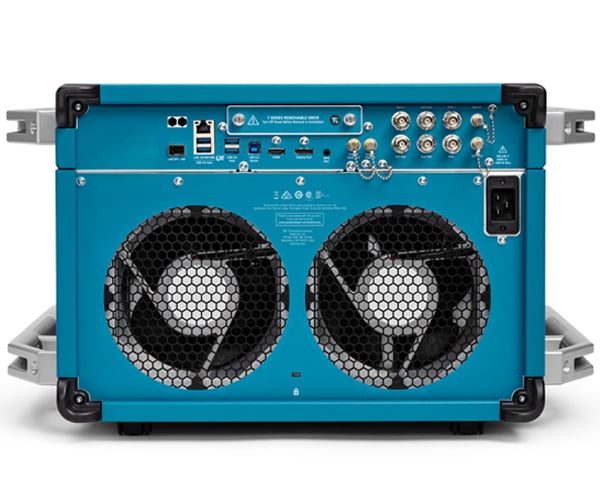 The back of the 7 Series DPO oscilloscope