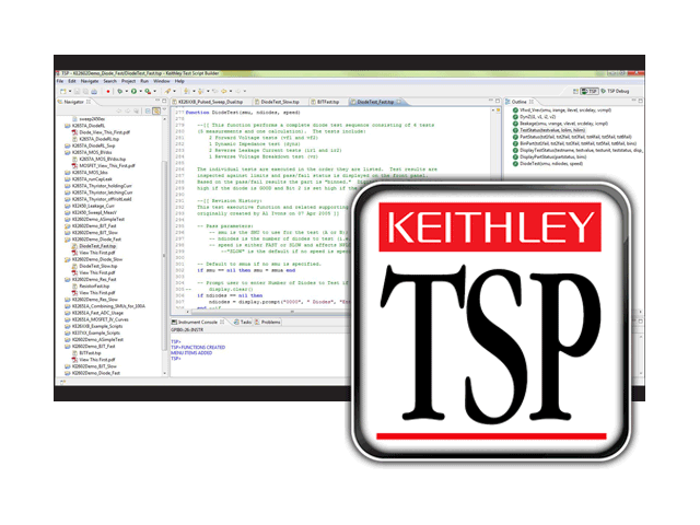 Keithley Test Script Builder