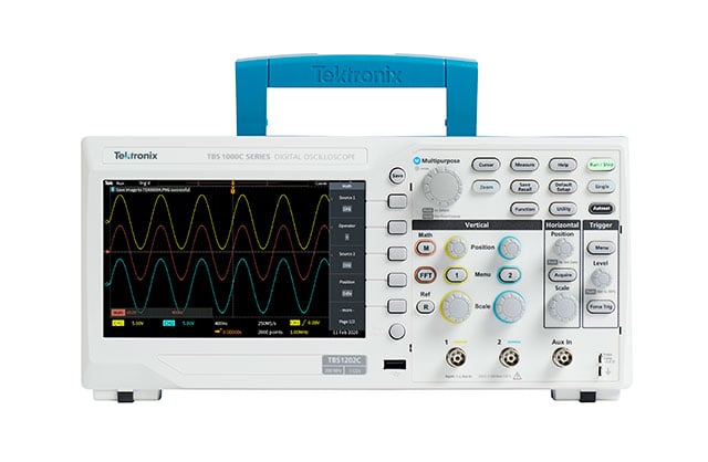 Digital storage oscilloscope front panel