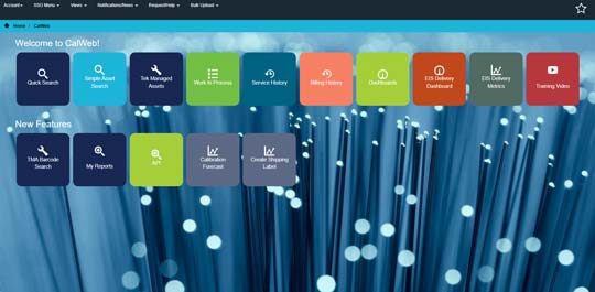 Calweb Menu