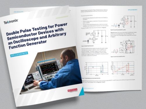 Double Pulse Testing for Power Semiconductor Devices with an Oscilloscope and Arbitrary Function Generator