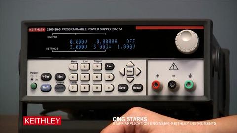 A Demostration of Keithleys Model 2200 Programmable Power Supply  List Mode Operation