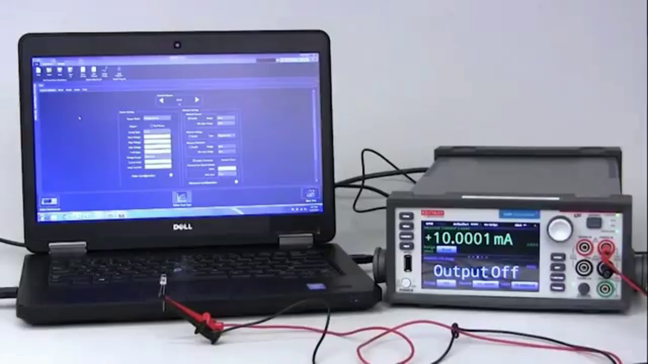 Basic I-V Characterization Using the Model 2450 SMU and KickStart Software