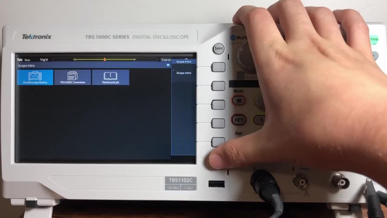BuiltIn Education Features of the TBS1000C and TBS2000B oscilloscopes