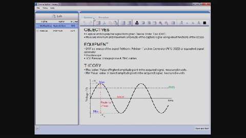 Developing Courseware Lab Material for the TBS1000B-EDU