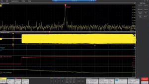 Using Spectrum Time to View Turn On in Frequency Domain