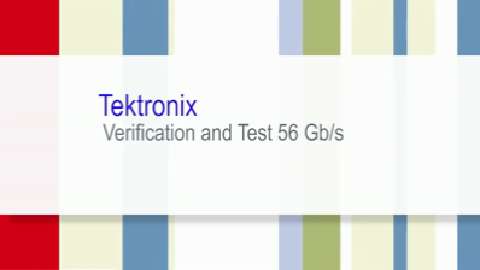 ECOC 2014 Verification and Test of 56Gb-s