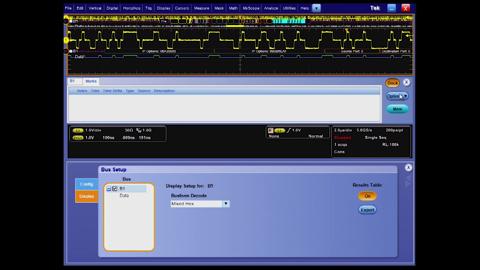 Ethernet 100BASET Decode Trigger and Search