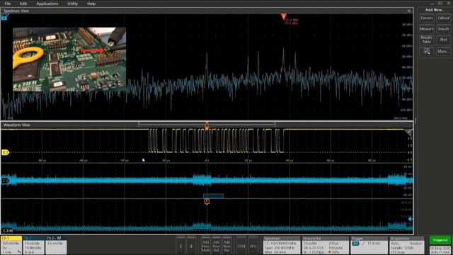 Finding root cause of EMI signals with Spectrum View