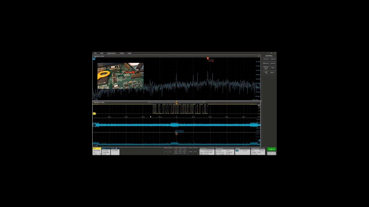 Finding root cause of EMI signals with Spectrum View