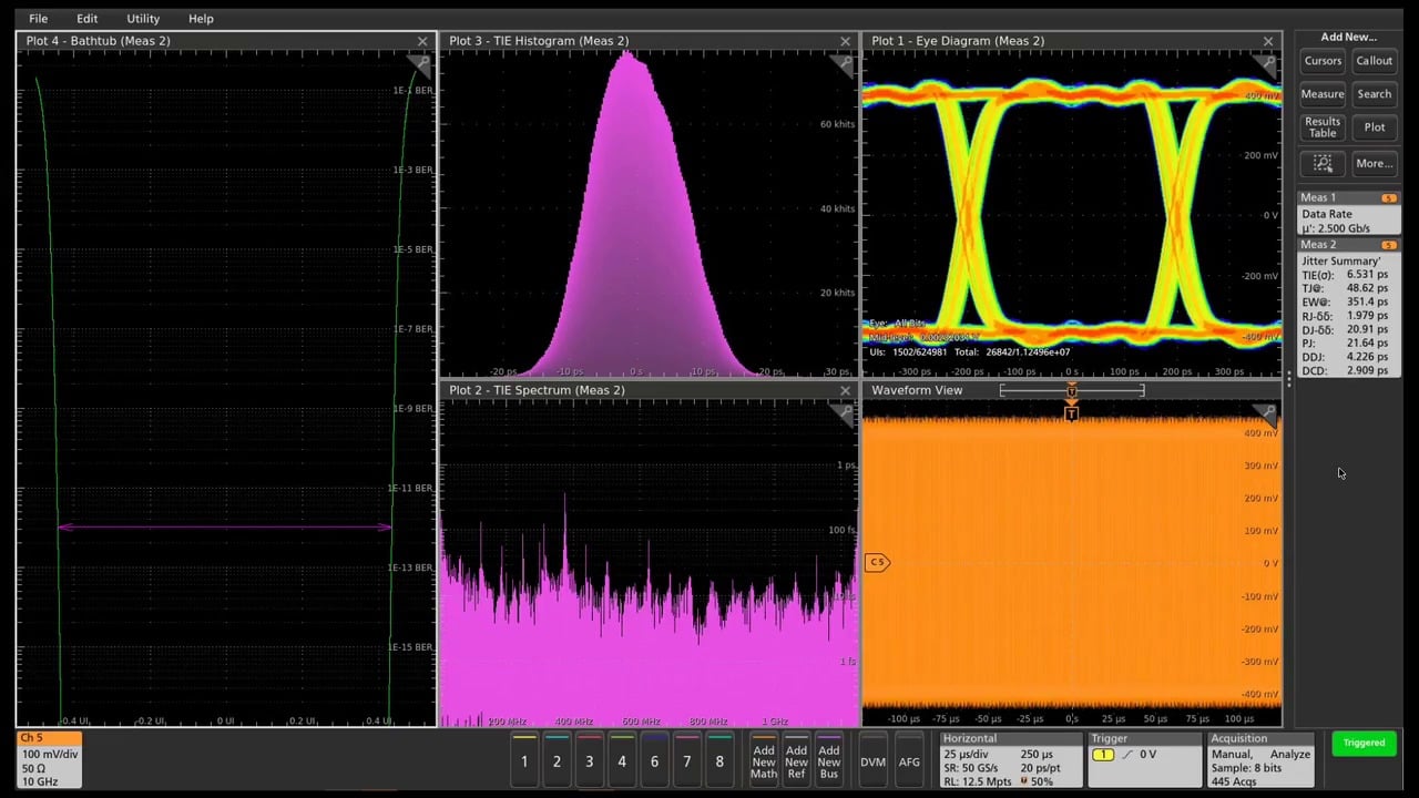 High Speed Serial and Jitter Test for 6 Series B MSO Tektronix