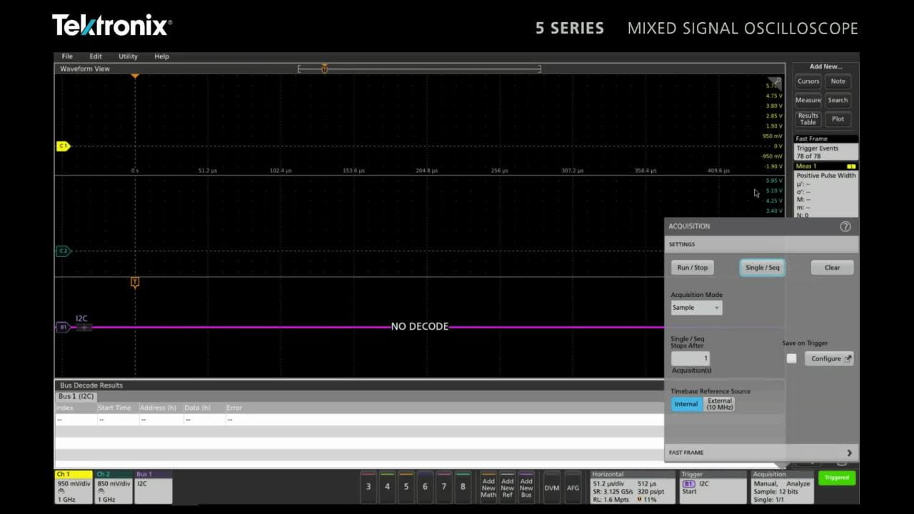 How to use FastFrame Segmented memory on the 5 Series MSO oscilloscope
