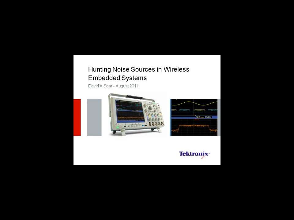 Hunting Noise Sources in Wireless Embedded Systems