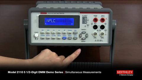 Keithleys Model 2110 5 12Digit DMM Demo Series Simultaneous Measurements