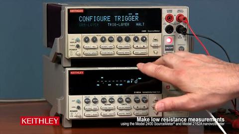 Make low resistance measurements using the Model 2400 SourceMeter Registered TradeMark Instrument an