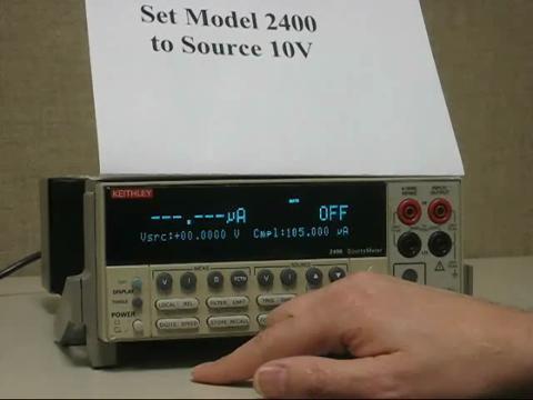Model 2400 SourceMeter How-To Source 10 Volts