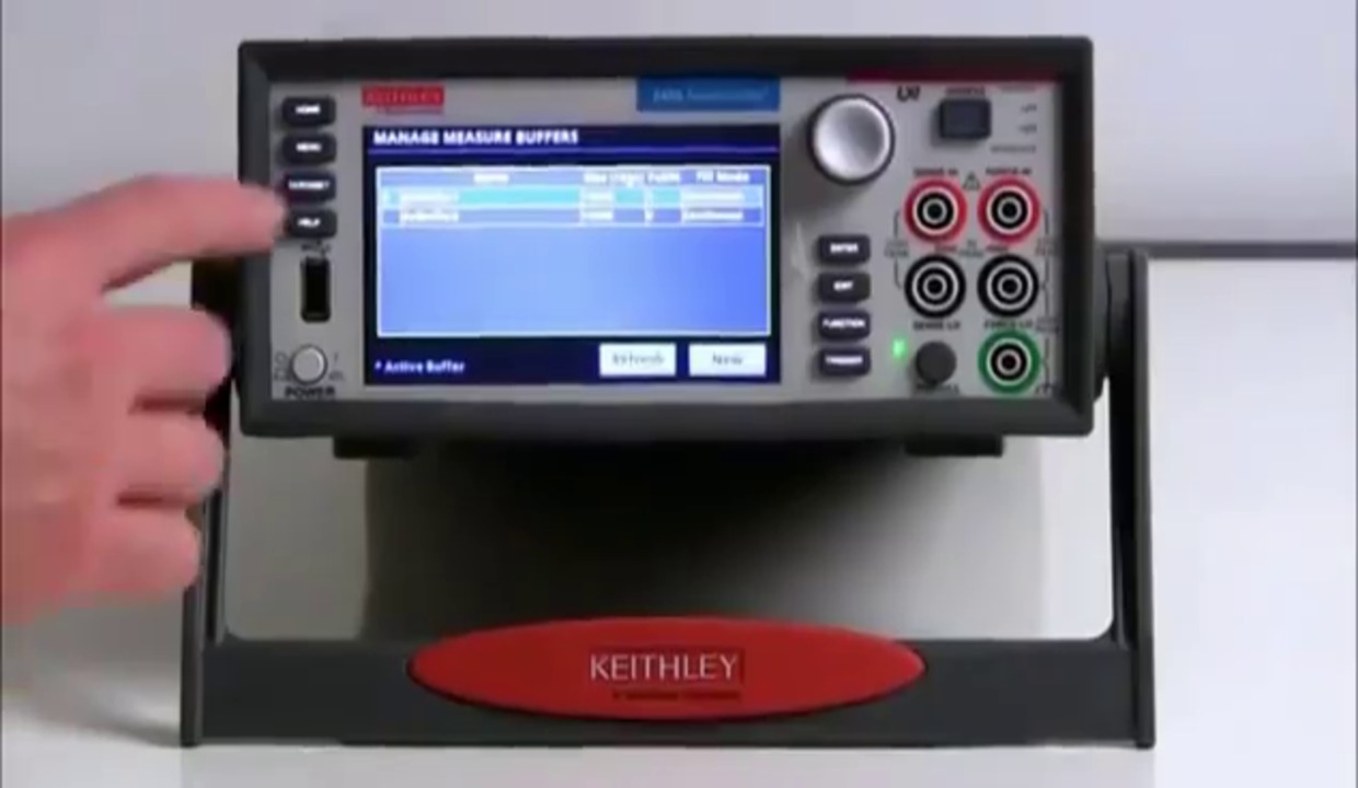 Model 2450 Interactive SourceMeter Instrument Icon - based Menu Structure