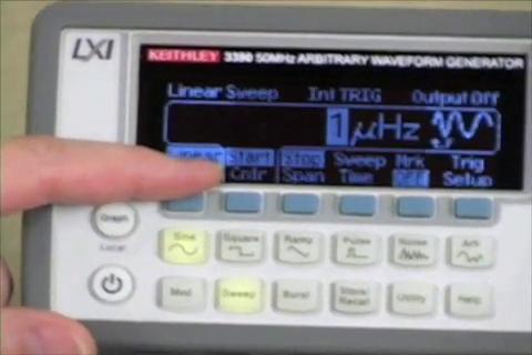 Model 3390 50MHz Arbitrary Waveform-Function Generator - Frequency Sweep