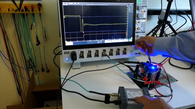 Observing the Step Load Response of a Power Supply