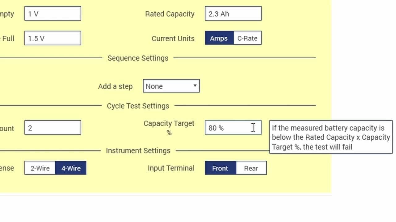 Sequenced Cycle Testing with the KickStart Battery Simulator App_en