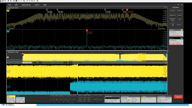 Spectrum View on Multiple Channels | テクトロニクス
