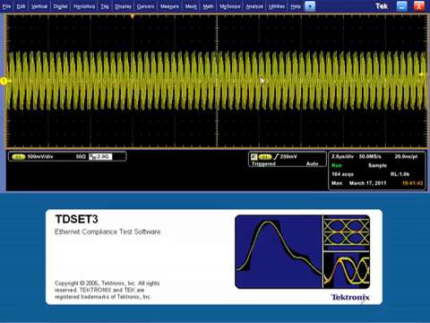 TDSET3 Automated Ethernet Analysis Video