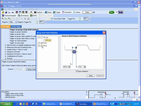 TLA Series Video Setup and Hold