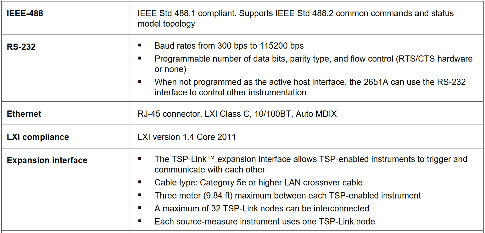 General Specifications