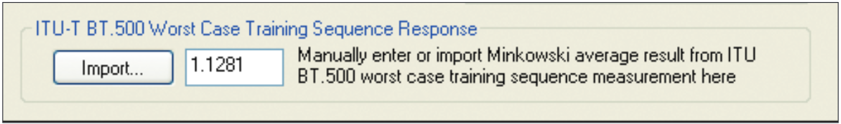 Worst Case Training Sequence Response