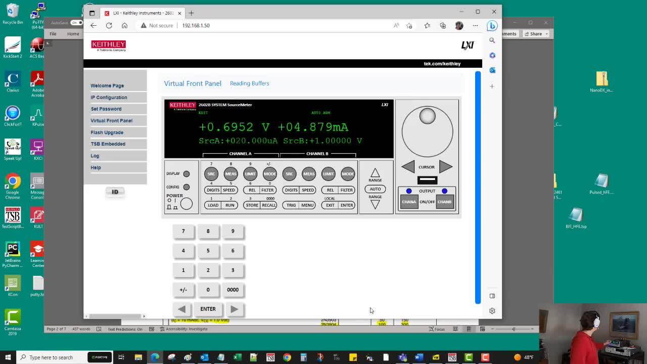 Measuring BJT hFE Using a Keithley 2602B Source Measure Unit Tektronix