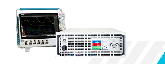 EAの双方向電源とTektronix 5 シリーズ MSO オシロスコープ