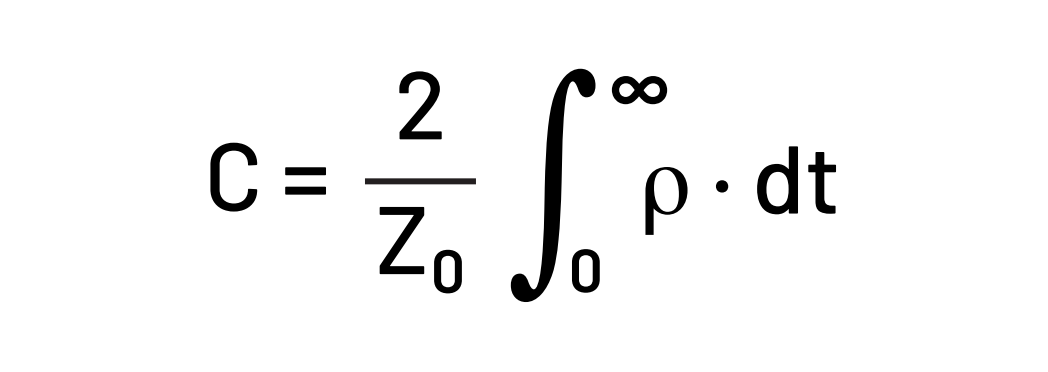 Inline shunt capacitance from the reflection coefficient