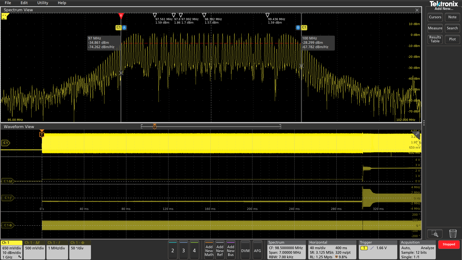 New Rf Vs Time Waveforms In Spectrum View What Are They And What Can They Do For You Tektronix