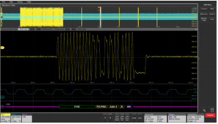 Determining rise time on an oscilloscope