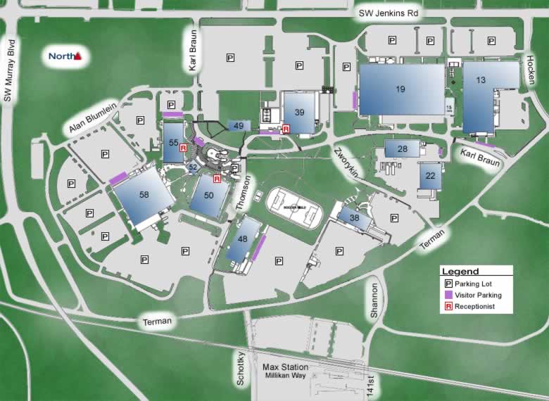 nike headquarters map