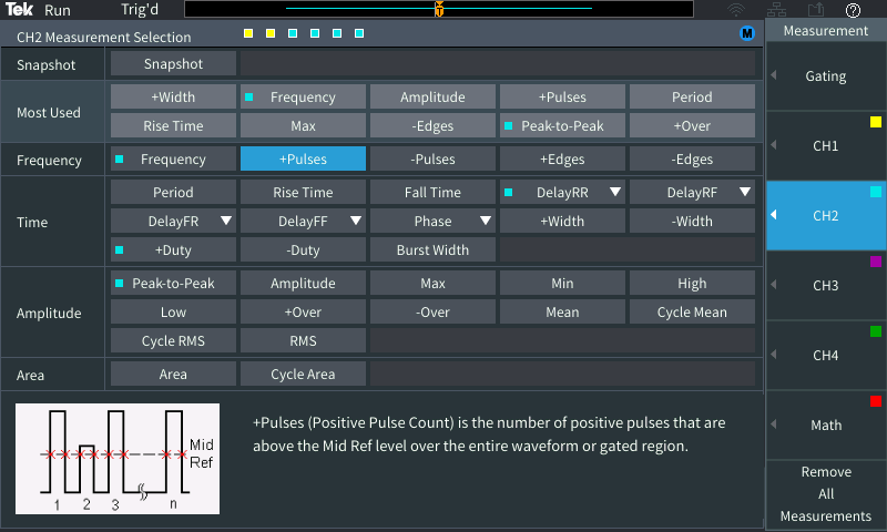 Measurement menu Setup20Screen20for2020Measurements