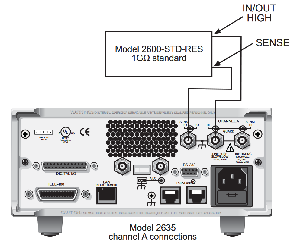 2635 connection to Model 2600-STD-RES