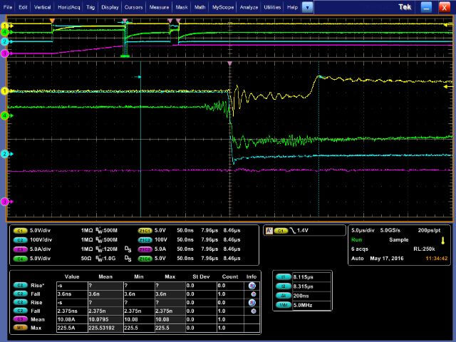 Measuring high side Vgs in the presence of high common mode voltages (Vds)