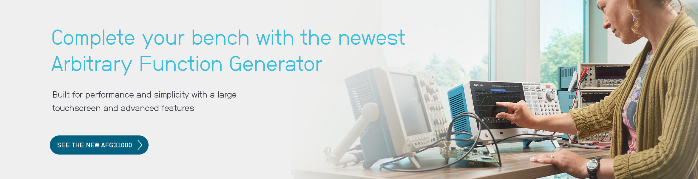 Complete your bench with the newest arbitrary function generator (AFG)